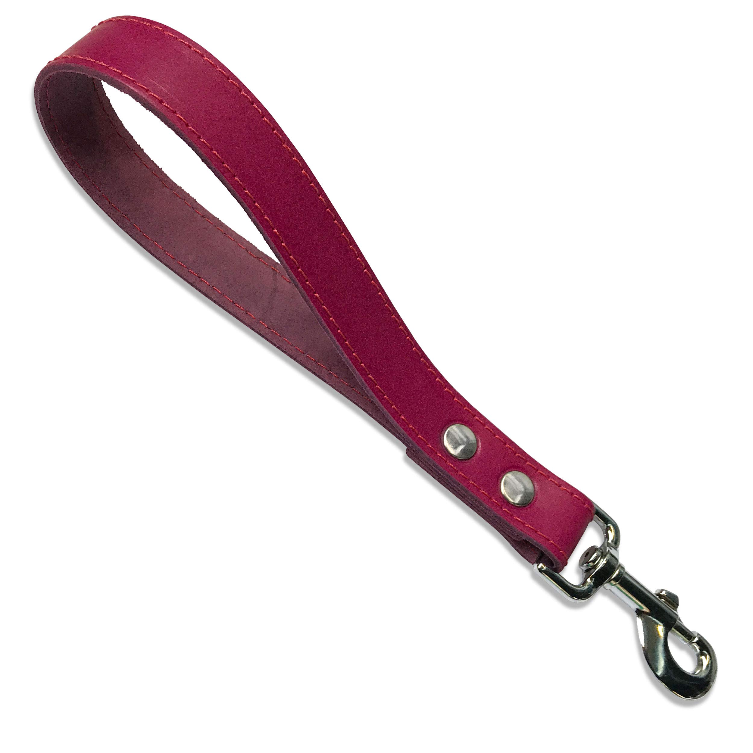 BBD Pet Products Leather Trigger Handle, One Size, 1 x 11-Inch, Boysenberry — image 1