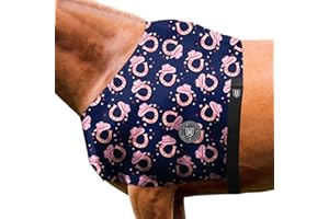 Harrison Howard Heat-Insulating Breathable Stretchy Shoulder Guard Anti Rub Bib for Horse Horseshoe L