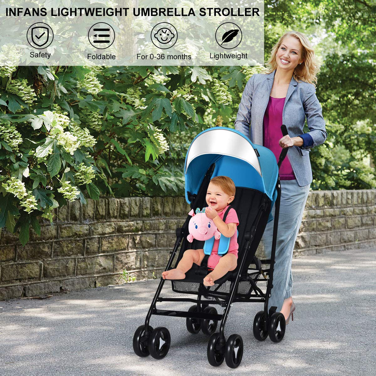 infans lightweight baby umbrella stroller