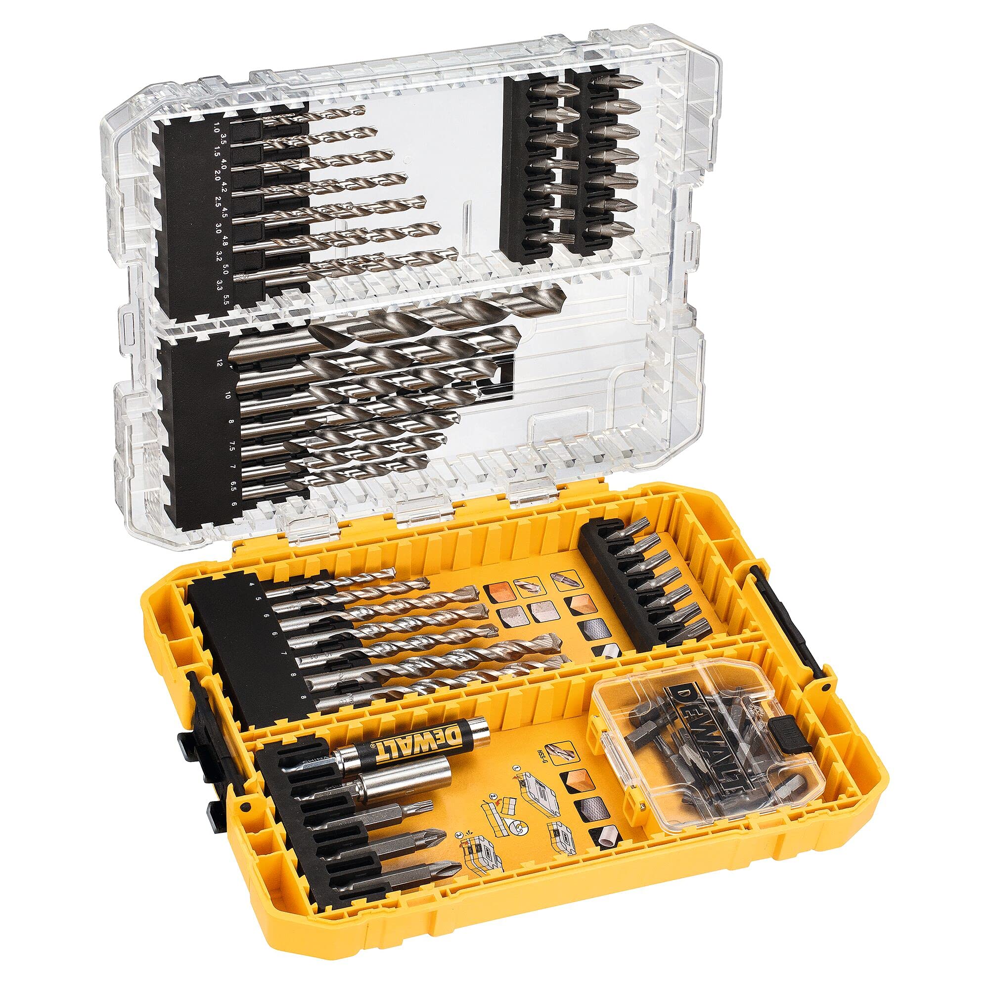DT70761 Mixed Drill & Bit Set, 72 Piece