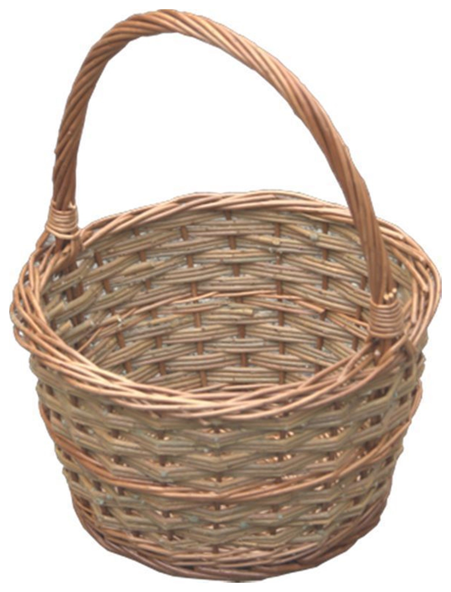 Red Hamper Small Rustic Apple Shopping Basket, Wicker, Brown, 28 x 28 x 16 cm