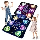 Pafolo Dance Mats for Girls 4-8, Electronic Dance Mats, Dance Mat Toys, Kids Dance Mat, Girls Dance Mat, Dancing Mat, 2-Player LED Light Music Dance Toy with 5 Modes, Develops Hand-Eye Coordination