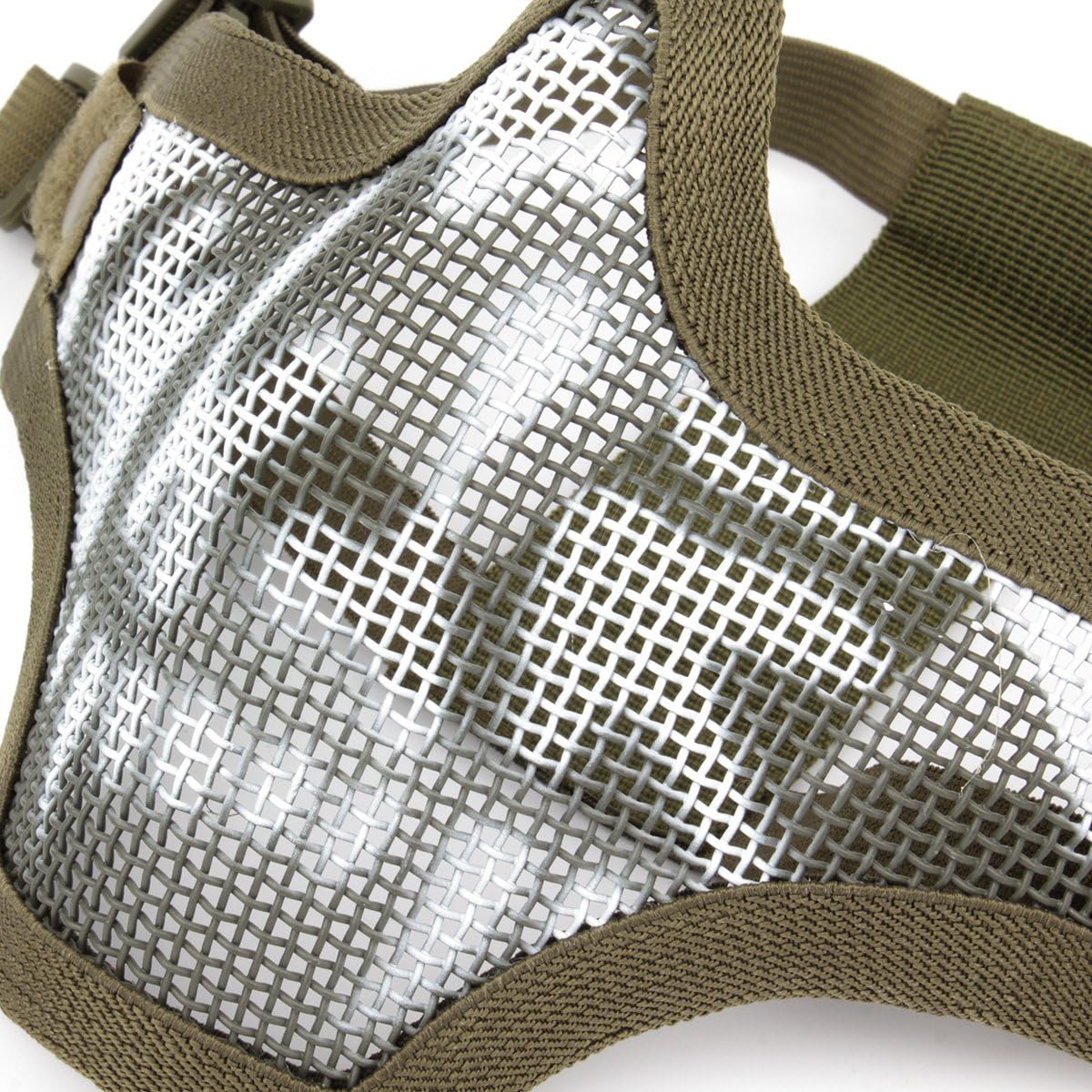GES Outdoor Tactical CS Wire Mesh Mask Airsoft Mesh Steel Half Face ...