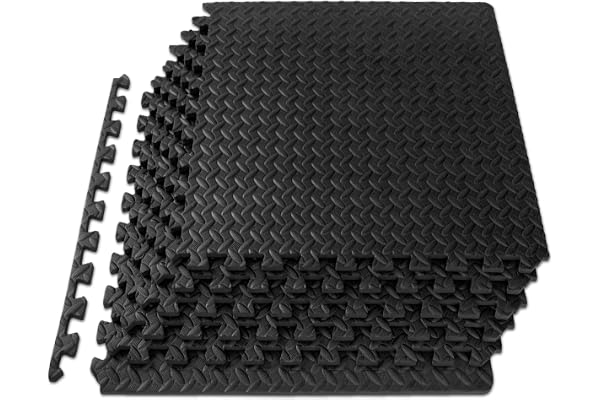 ProsourceFit Exercise Puzzle Mat 1/2-inch, EVA Interlocking Foam Floor Tiles for Home Gym, Workout Equipment, Kids Play Areas