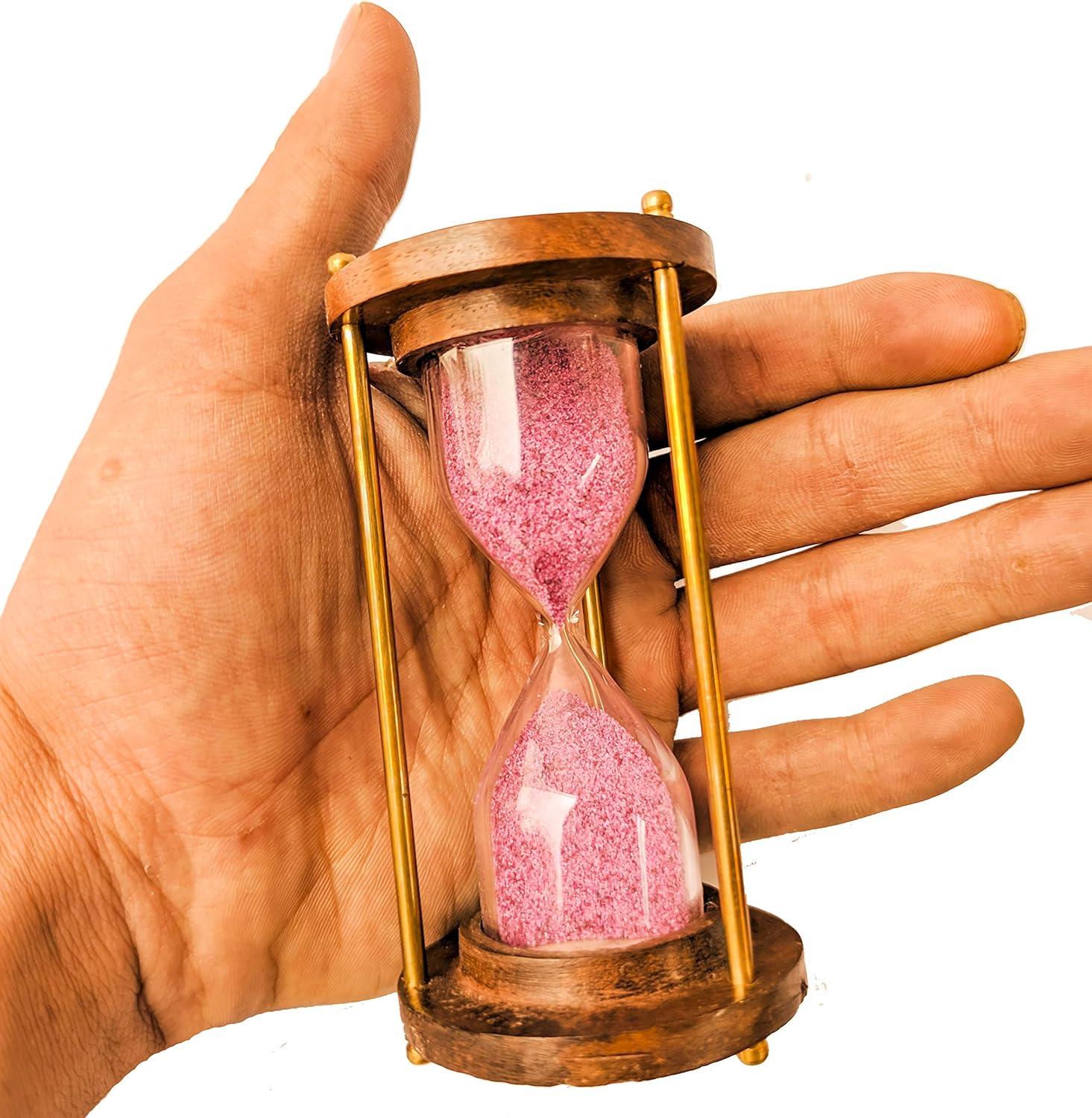 sand timer 2 minute small Hand-made Wooden Hour Glass Best Christmas Gift/Office Desk Decor/Home Decor