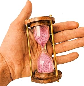 sand timer 2 minute small Hand-made Wooden Hour Glass Best Christmas Gift/Office Desk Decor/Home Decor