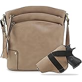 JESSIE & JAMES Robin Multipocket Concealed Carry Crossbody Bag with Lock and Key