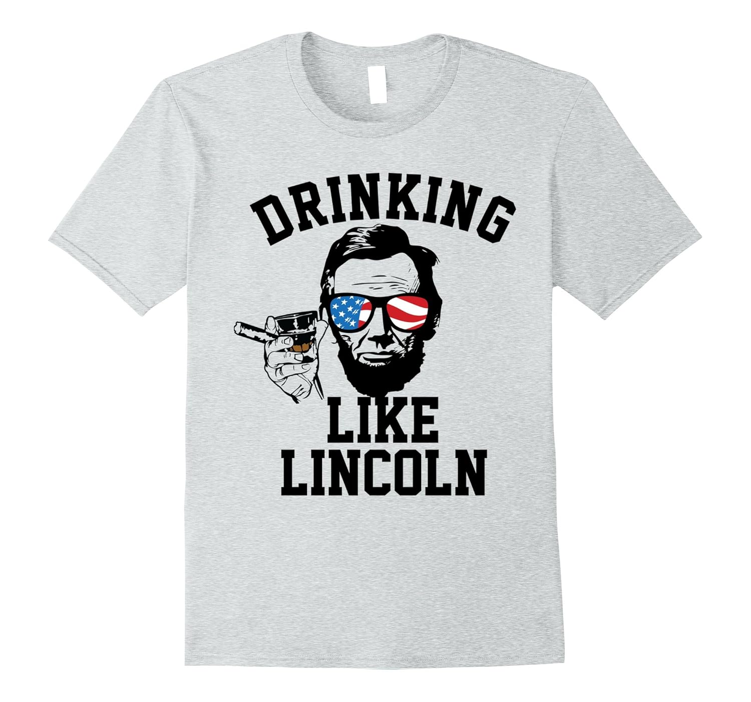 Drinking like Lincoln womens Funny 4th of July shirts
