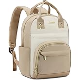 LOVEVOOK Mini Backpack Purse for Women, Small Backpack Bag, Light Weight Stylish Backpack for Daily Travel, Khaki-Beige-Light brown