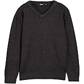 X RAY Boys School Uniform Sweater V-Neck (XS - XXL), Big Boys' & Little Kids Youth Long Sleeve V Neck Pullover Sweater