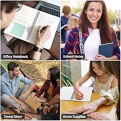 EUSOAR College Ruled Spiral Notebook, A5 12 packs