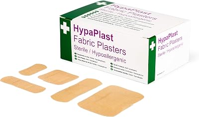 Safety First Aid Group HypaPlast Fabric Plasters Assorted 100 Sterile