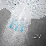 Mira Beat Shower Head Handheld 4 Spray White 110 mm Chrome/White view 2