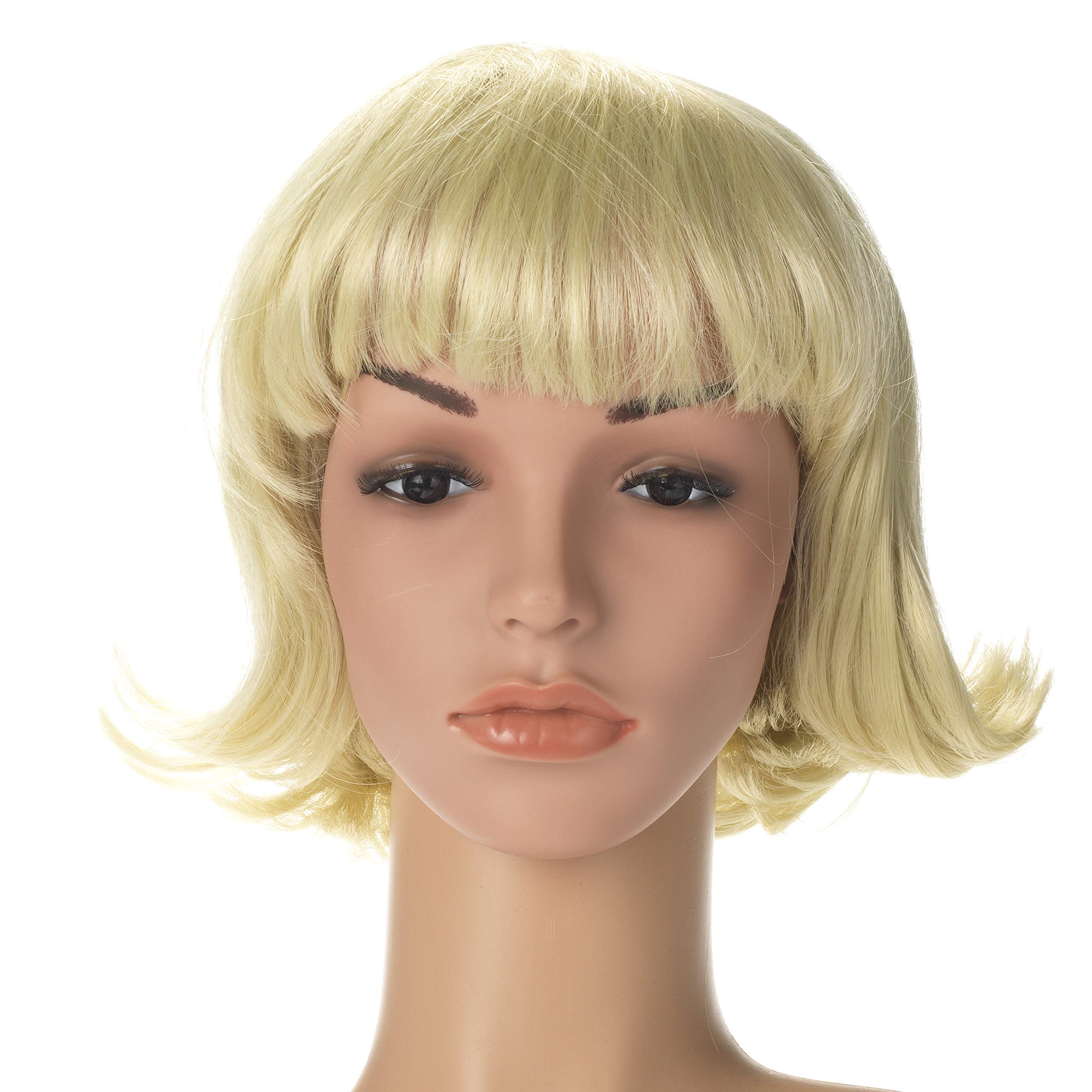 Stargazer Synthetic Hair Medium Length Wig"Terry" with Inner Adjustment For Cosplay & Fancy Dress In Blonde, Blonde โ image 1
