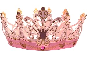 Liontouch Queen Rosa Crown for Girls | Pink Pretend Play Foam Toy for Children and Toddlers in Medieval Style | Dress Up, Fancy Dresses & Royal Costumes for Kids
