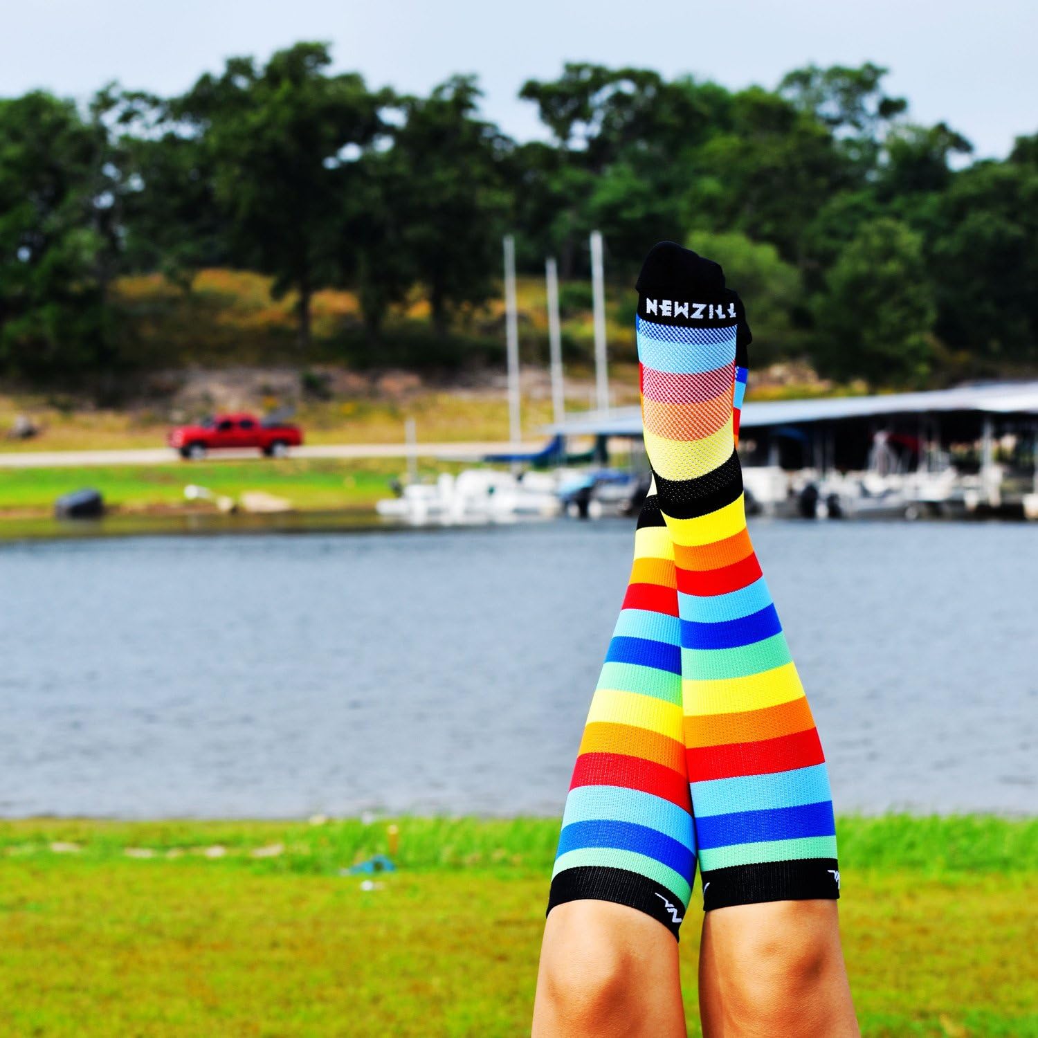 NEWZILL Compression Socks U.S Olympic Fencer Recommend for Men & Women 20-30mmHg: Clothing