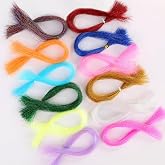 Ansnbo 12-Color Crystal Flash Line, Fly Tying Material for Fishing Lures | Durable flash, brilliant reflective shine, ideal for fly bodies&amp; tails, easy to wrap