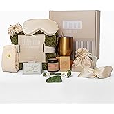 Ollisimo Luxury Gift Basket for Women β Spa Self Care Kit, Hug in a Box, Get Well Soon Package, Thinking of You Gift, Birthday Box, Relaxing Set, Sympathy Present for Her, Mom, Wife, Sister, Friend