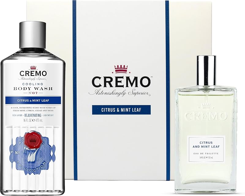 Cremo Citrus & Mint Gift Set for Men 100ml EDT & 473ml Body Wash