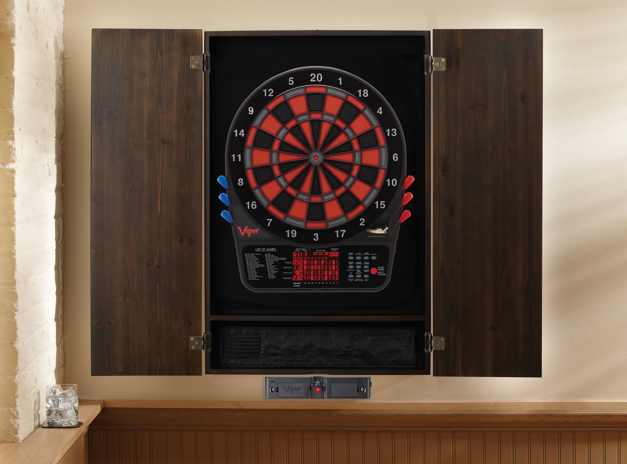 Viper Metropolitan Solid Wood & Electronic Dartboard Readyto