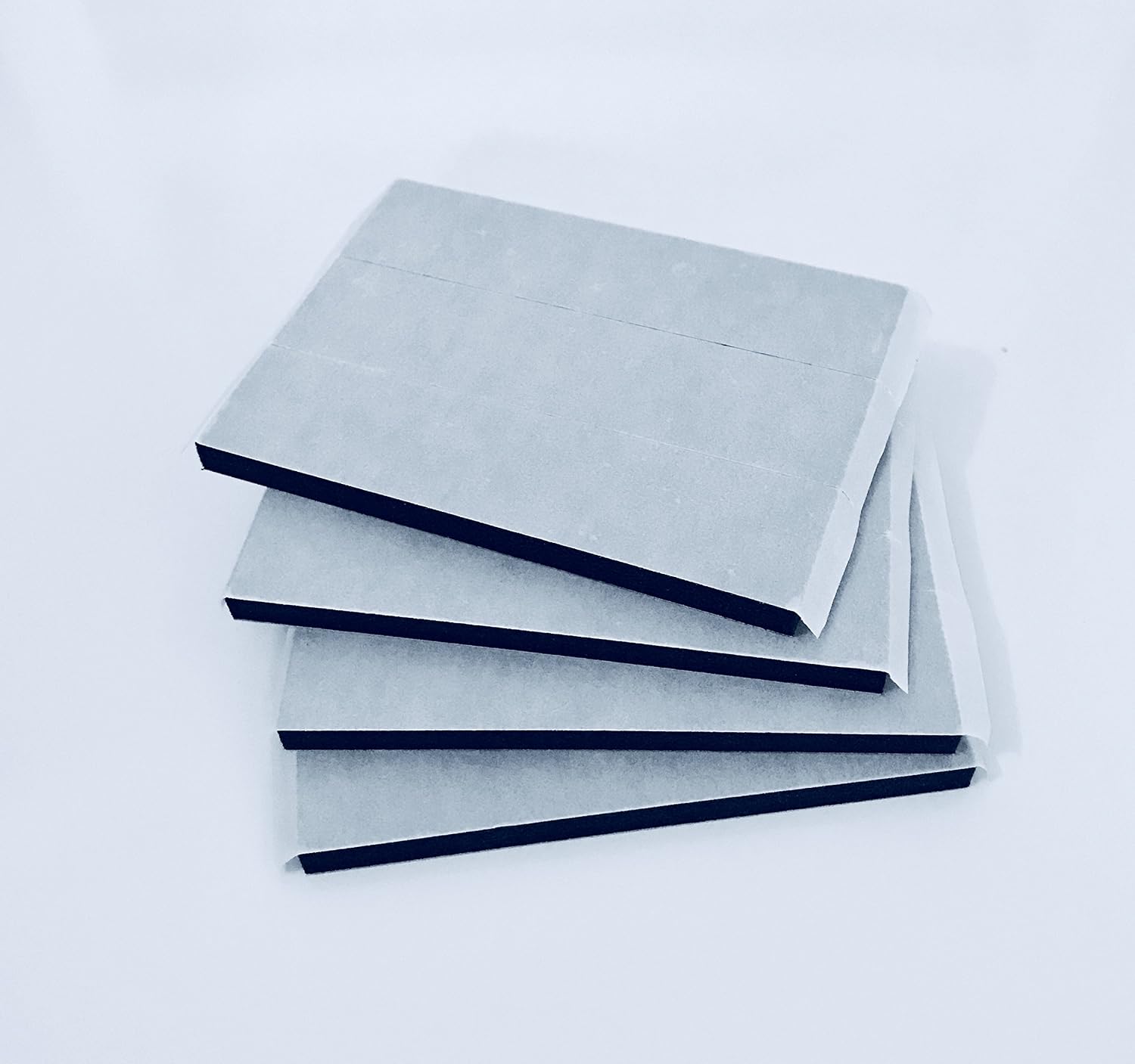 BEK-FIX® 12 Number Plate Double Sided Foam Adhesive Fixing Pads Sticky Pads 6mm Oversized, white, 95mm x 25mm x 6mm