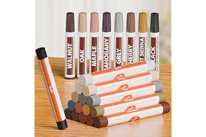 24Pcs Wood Filler Sticks, Furniture Scratch Wood Repair Markers, Wax Crayons Putty Sticks and Furniture Touch up Markers Kit 