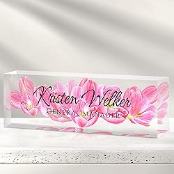 Custom Office Name Plate for Desk - Desk Name Plate
