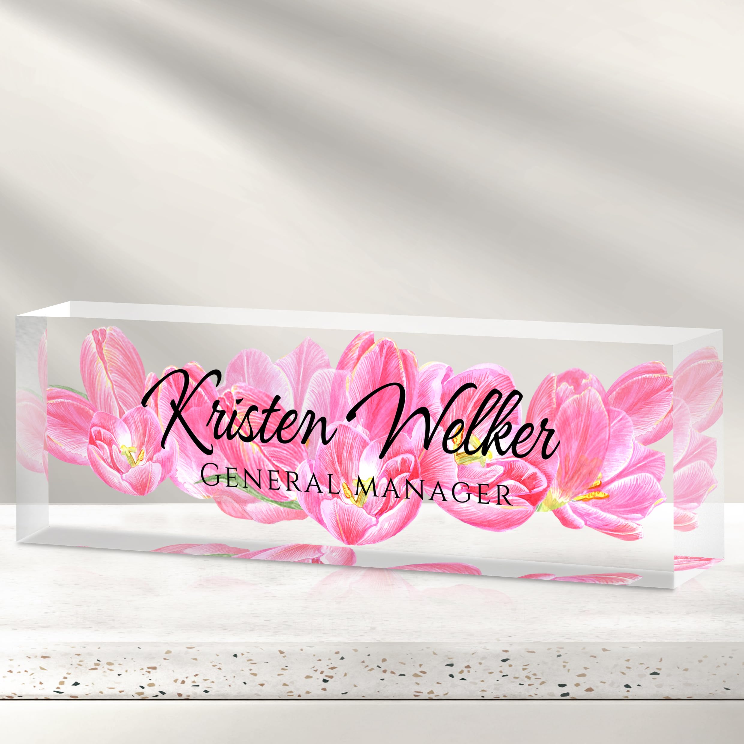 Custom Office Name Plate for Desk - Desk Name Plate