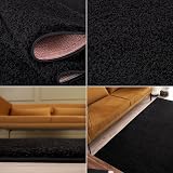 THE RUGS Living Room Rug Shaggy 120x170 cm Black 30 mm Thick view 5