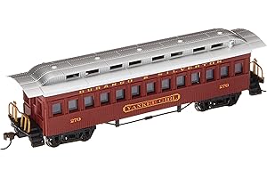 Bachmann 1860-1880 Passenger Car-Coach-Durango & Silverton #270" Yankee Girl Hobby Train, Prototypical Red
