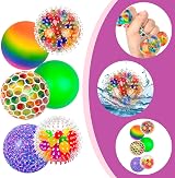Vibbang 6 Pack Rainbow Sensory Stress Balls Color Changing Fidget Toy Kids view 6