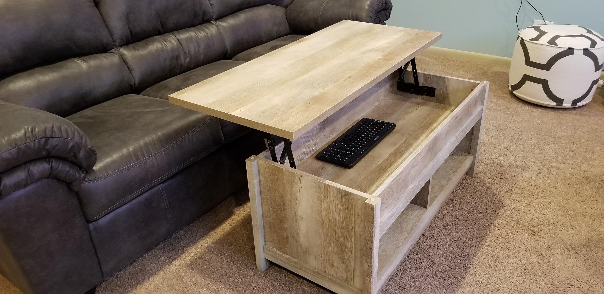 33/mo Finance Sauder Cannery Bridge Lift Top Coffee Table, Lintel