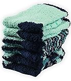 Tipi Toe Women's 3-Pairs Soft Fuzzy Blue Shade