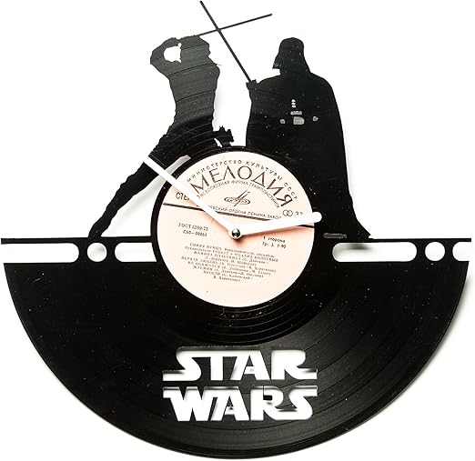 Amazon Com Star Wars Vinyl Clocks Unique Clocks Wall Kitchen