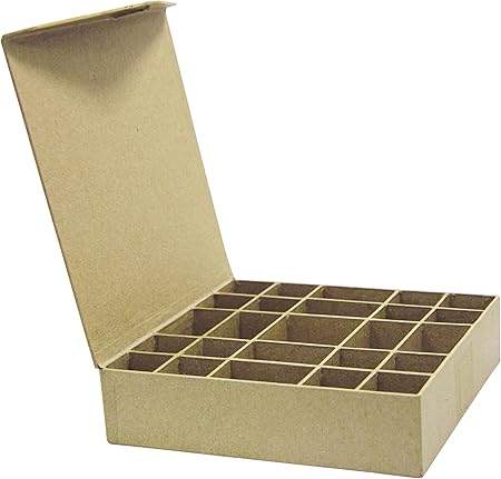 Decopatch Mache - Caja para Anillos o Botones (25 Compartimentos): Amazon.es: Hogar