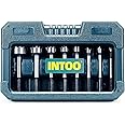 INTOO Hex Shank Forstner Bit Set 8pcs Multi Sided Shank Wood Drill bit Set