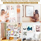 Modacraft 372Pcs Picture Hooks Hanging Kit with Nails Wire Mini Level 75lb view 5