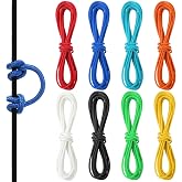 Soulchen 8pcs Archery Bow D Loop Rope 10 ft Bow String Release for Compound | Nocking Loop for Compound Bowstring, Release Aid Compatible, Braided Material, Multi-color Archery Hunting