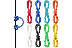 Soulchen 8 Pcs Archery Bow D Loop Rope 10 ft Bow String Release Material Nocking Loop Rope String for Compound Bowstring Archery