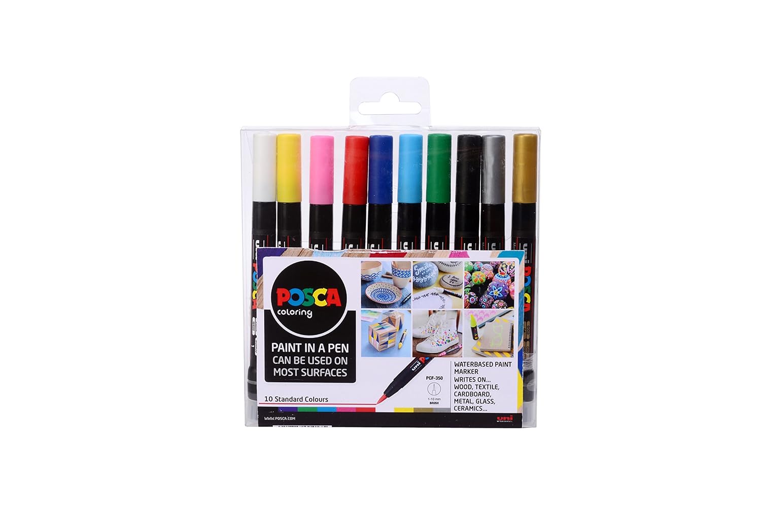 POSCA 153544849 0.110 mm Tip Waterbased Paint Marker Assorted