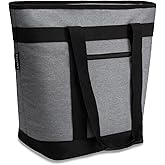 JUNGYOON Heavy-Duty Insulated Grocery Bags & Insulated Bag – Collapsible Cooler Bag with Zippered Top