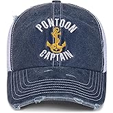 InnoBeta Pontoon Hat, Boat Captain Gifts for Men, Pontoon Accessories Baseball Cap, for Pontoon Owners