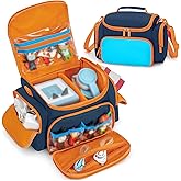 Carrying Case Compatible with Toniebox 2/1 , Portable Bag for Audio Player Starter Set, Storage Travel Case for Charging Station Headphone, Shoulder Strap and Handle, Blue, Patented Design(Bag Only)