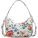 Vera Bradley womens Cotton Frannie Crescent Crossbody Purse