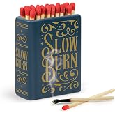 Genuine Fred Slow Burn Match Holder and Striker, Book-Inspired Ceramic Match Strike, Holds 3 Inch Matches, Decorative Home Accent, Great Gift for Book Lovers