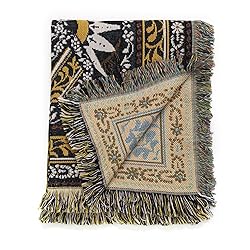 Shesyuki Boho Throw Blanket Reversible Cotton