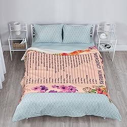Jbofyee Bible Emergency Numbers Verse Quote Throw
