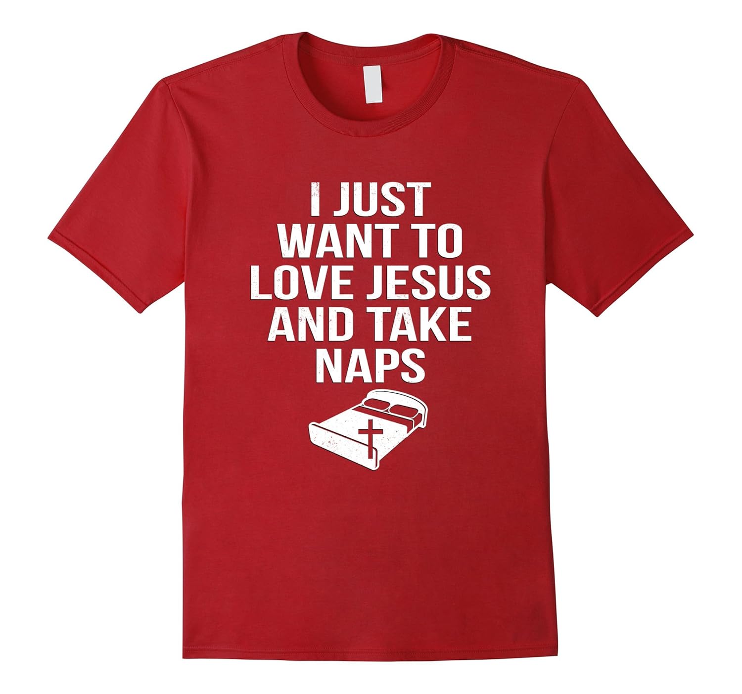 Love Jesus And Take Naps Sleep Lover Christian Religion T-ANZ