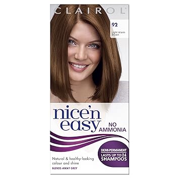 Buy Light Warm Brown Clairol Nicen Easy Semipermanent Hair Dye No