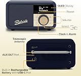 Roberts Revival PETITE2 FM DAB DAB+ Digital Radio with Bluetooth Midnight Blue view 7